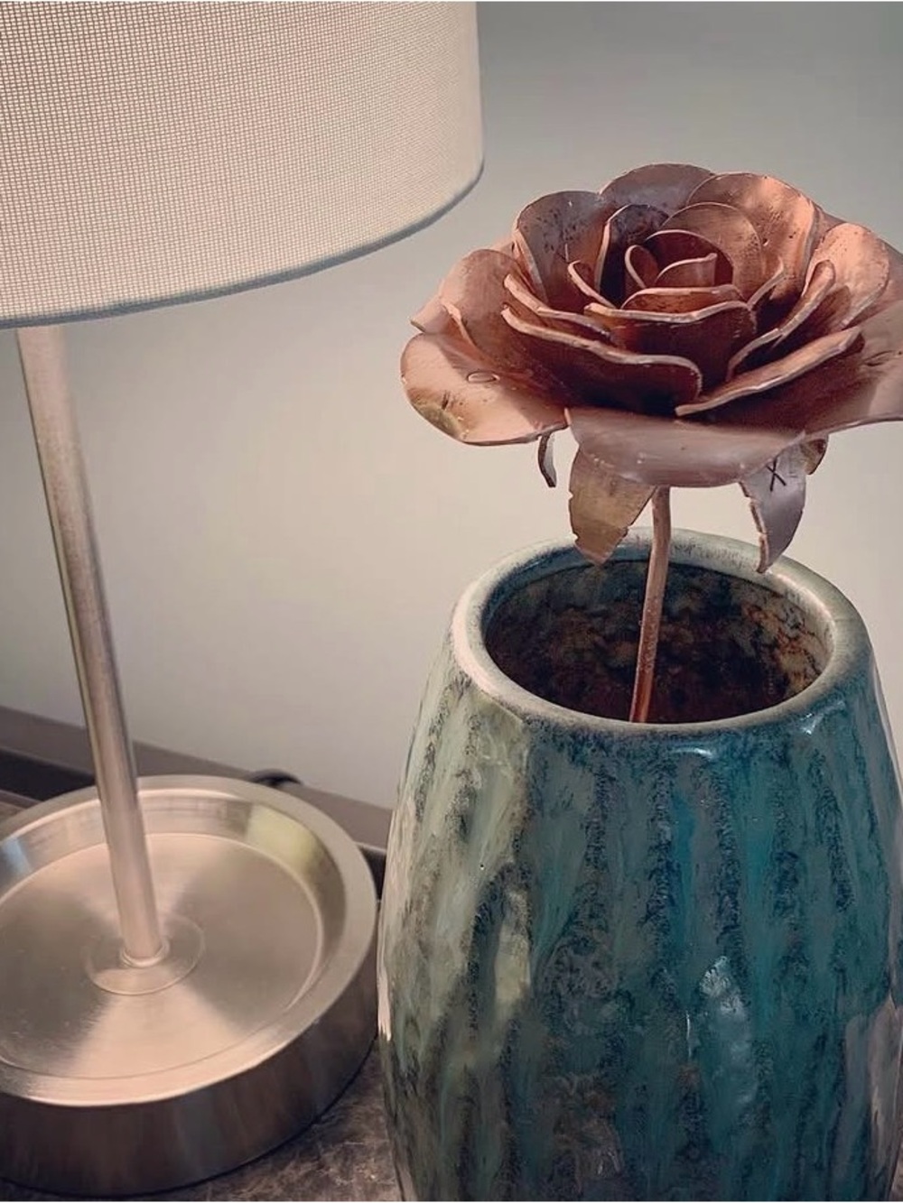 Decorative Copper Rose